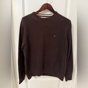Tommy Hilfiger Dark Brown Crewneck Men’s Sweater Size M